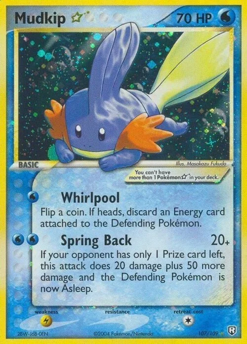 Mudkip ☆ Gold Star — EX Team Rocket Returns