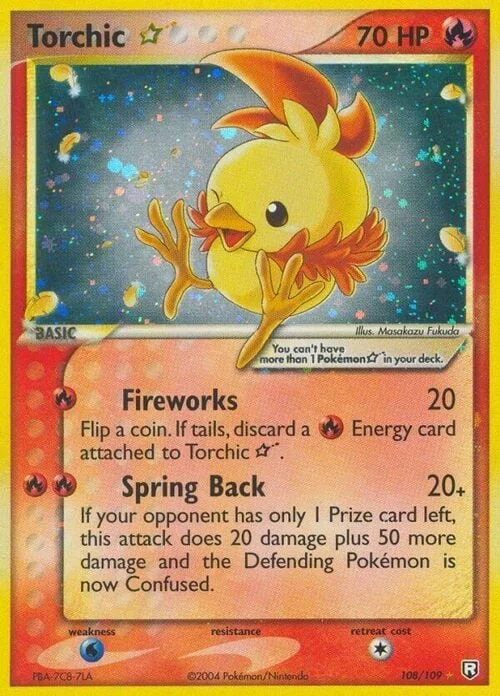 Torchic ☆ Gold Star — EX Team Rocket Returns