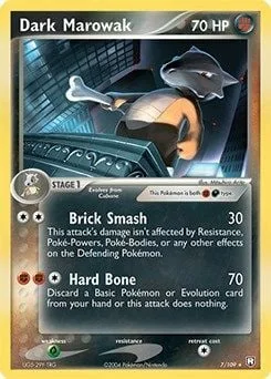 Dark Marowak — Theme Deck & Blisters Exclusives