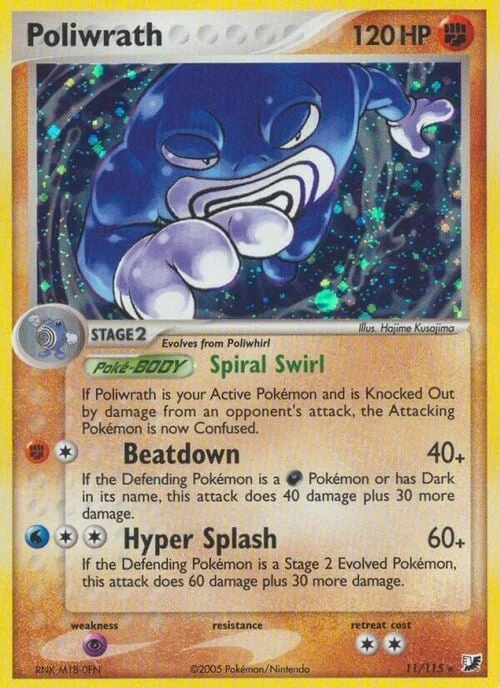 Poliwrath — EX Unseen Forces