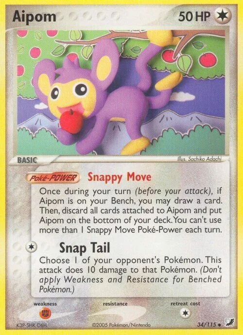 Aipom — EX Unseen Forces