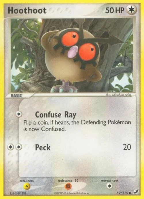 Hoothoot — EX Unseen Forces