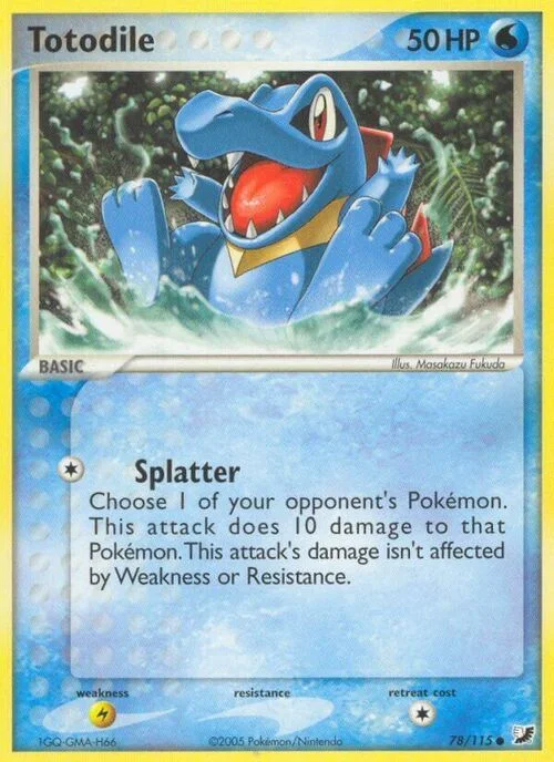 Totodile — EX Unseen Forces