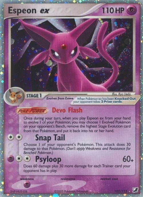 Espeon ex — EX Unseen Forces
