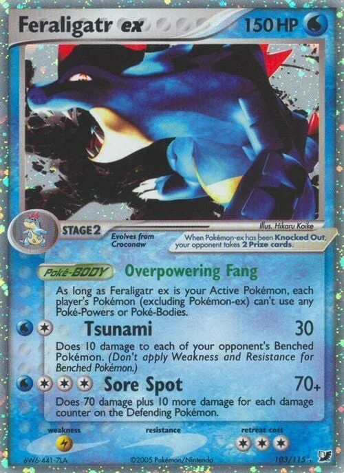 Feraligatr ex — EX Unseen Forces