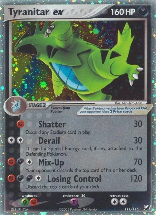 Tyranitar ex — EX Unseen Forces