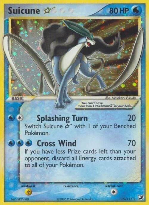 Suicune ☆ Gold Star — EX Unseen Forces