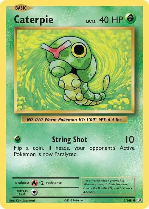 Caterpie — Evolutions