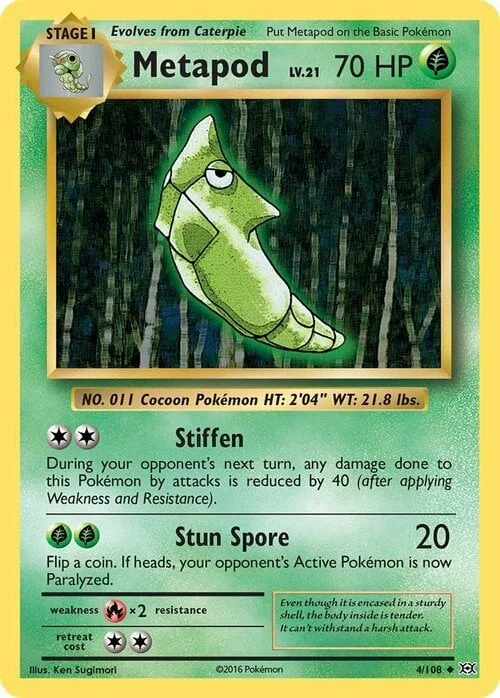 Metapod — Evolutions