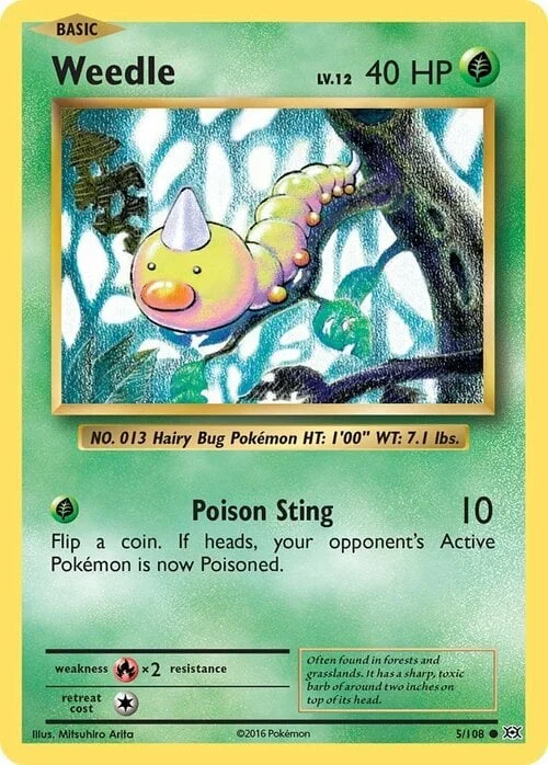 Weedle — Evolutions