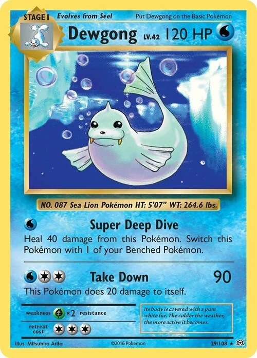 Dewgong — Evolutions