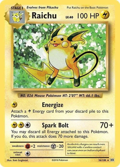 Raichu — Evolutions