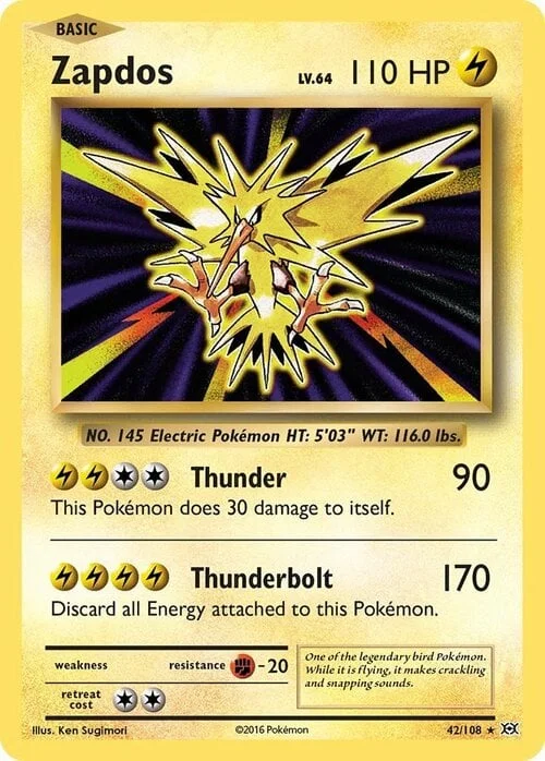 Zapdos — Evolutions