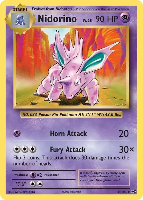 Nidorino — Evolutions