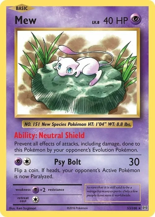 Mew Lv.8 — Evolutions