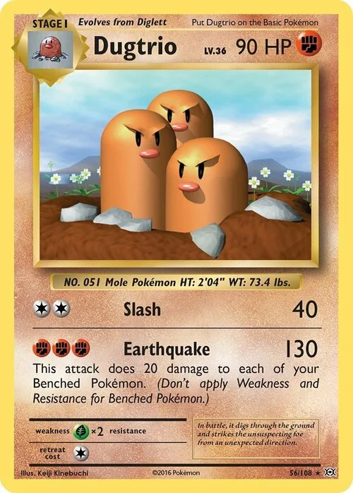 Dugtrio — Evolutions