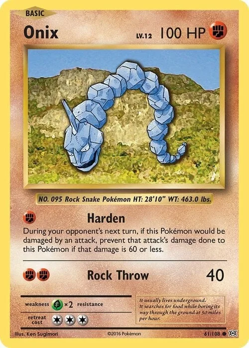 Onix — Evolutions