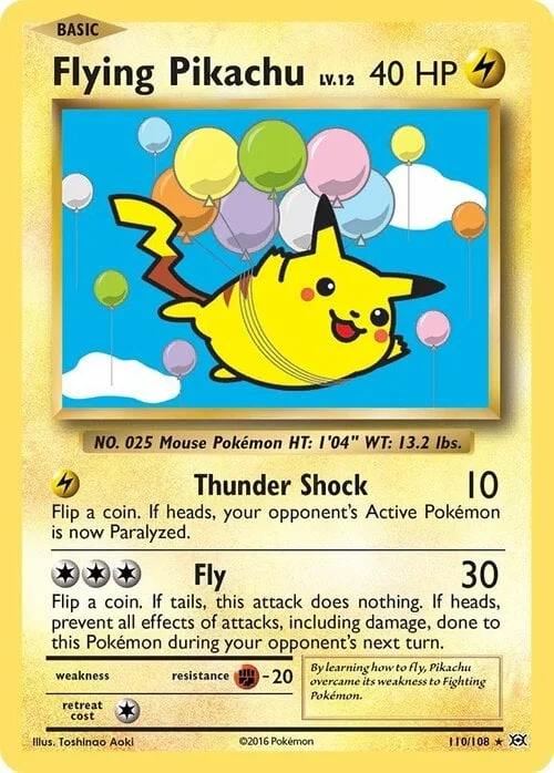 Flying Pikachu — Evolutions