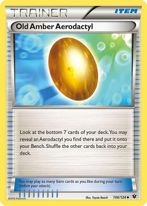 Old Amber Aerodactyl — Fates Collide