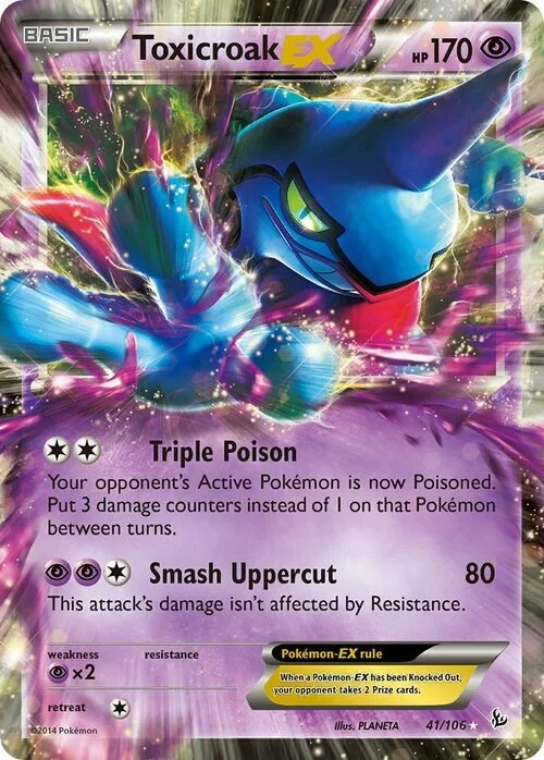 Toxicroak EX — Flashfire