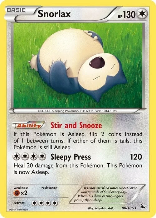 Snorlax — Flashfire
