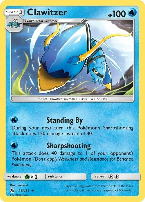 Clawitzer — Forbidden Light