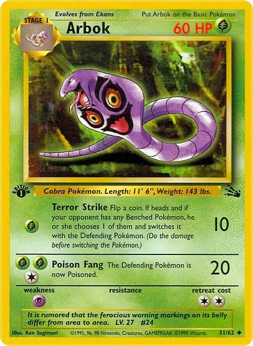 Arbok — Fossil