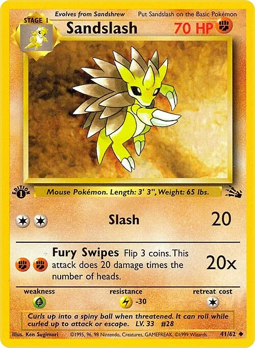 Sandslash — Fossil