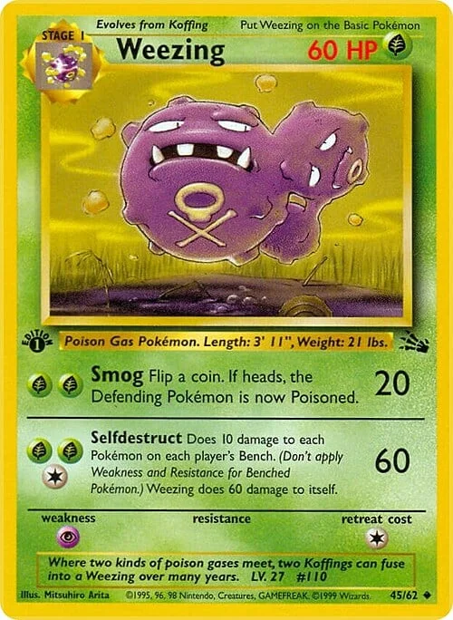 Weezing — Fossil