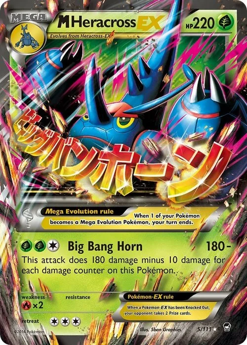 M Heracross ex — Furious Fists