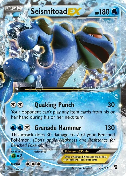 Seismitoad EX — Furious Fists