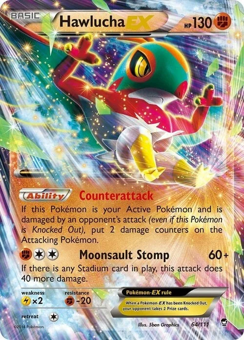 Hawlucha EX — Furious Fists