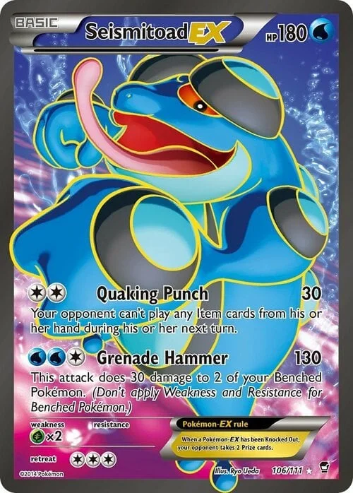 Seismitoad EX — Furious Fists