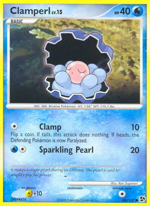 Clamperl Lv.15 — Great Encounters