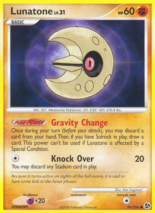 Lunatone Lv.31 — Great Encounters