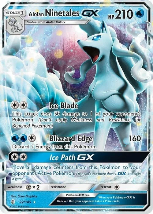 Alolan Ninetales GX — Guardians Rising