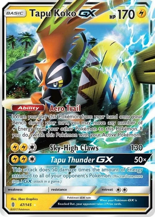 Tapu Koko GX — Guardians Rising