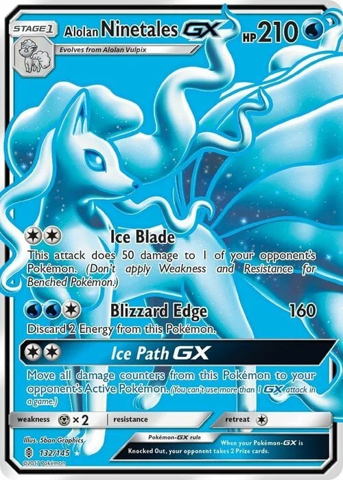 Alolan Ninetales GX — Guardians Rising