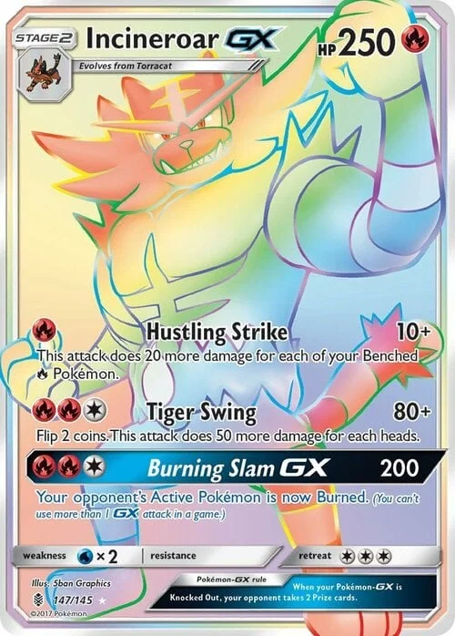 Incineroar GX — Guardians Rising