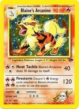 Blaine's Arcanine — Gym Challenge