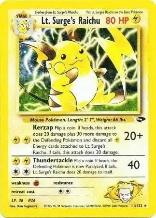 Lt. Surge's Raichu — Gym Challenge
