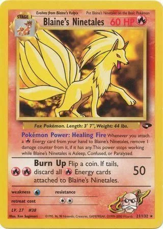 Blaine's Ninetales — Gym Challenge