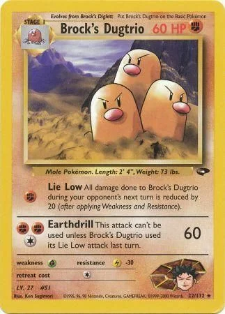 Brock's Dugtrio — Gym Challenge