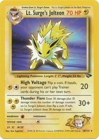 Lt. Surge's Jolteon — Gym Challenge