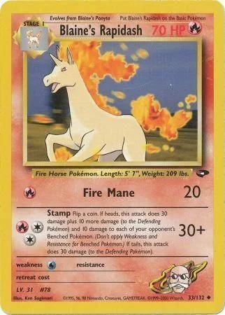 Blaine's Rapidash — Gym Challenge