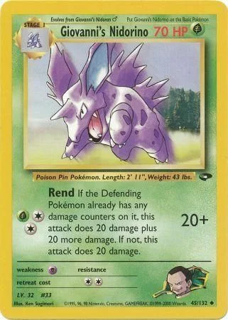 Giovanni's Nidorino — Gym Challenge