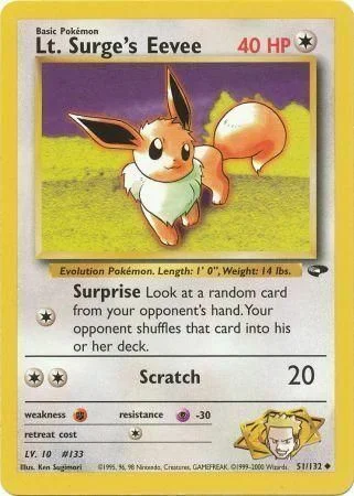 Lt. Surge's Eevee — Gym Challenge