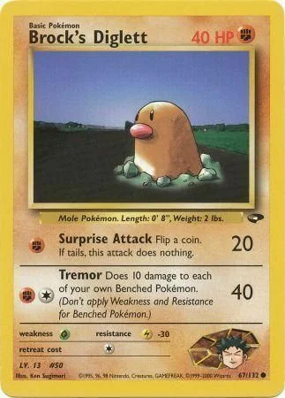 Brock's Diglett — Gym Challenge