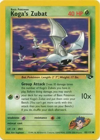 Koga's Zubat — Gym Challenge