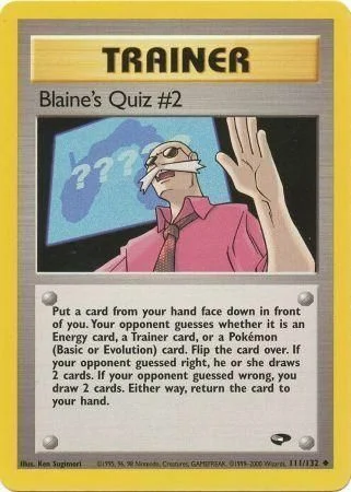Blaine's Quiz #2 — Gym Challenge
